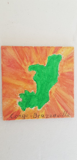 Magnet Carte Congo-Brazzaville